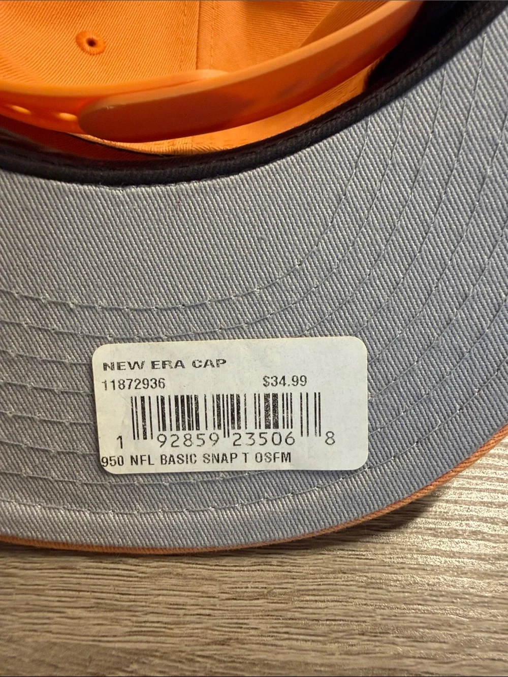 New Era Snapback Tampa Bay Buccaneers Throwback Logo Hat - Orange - Picture 2 of 6